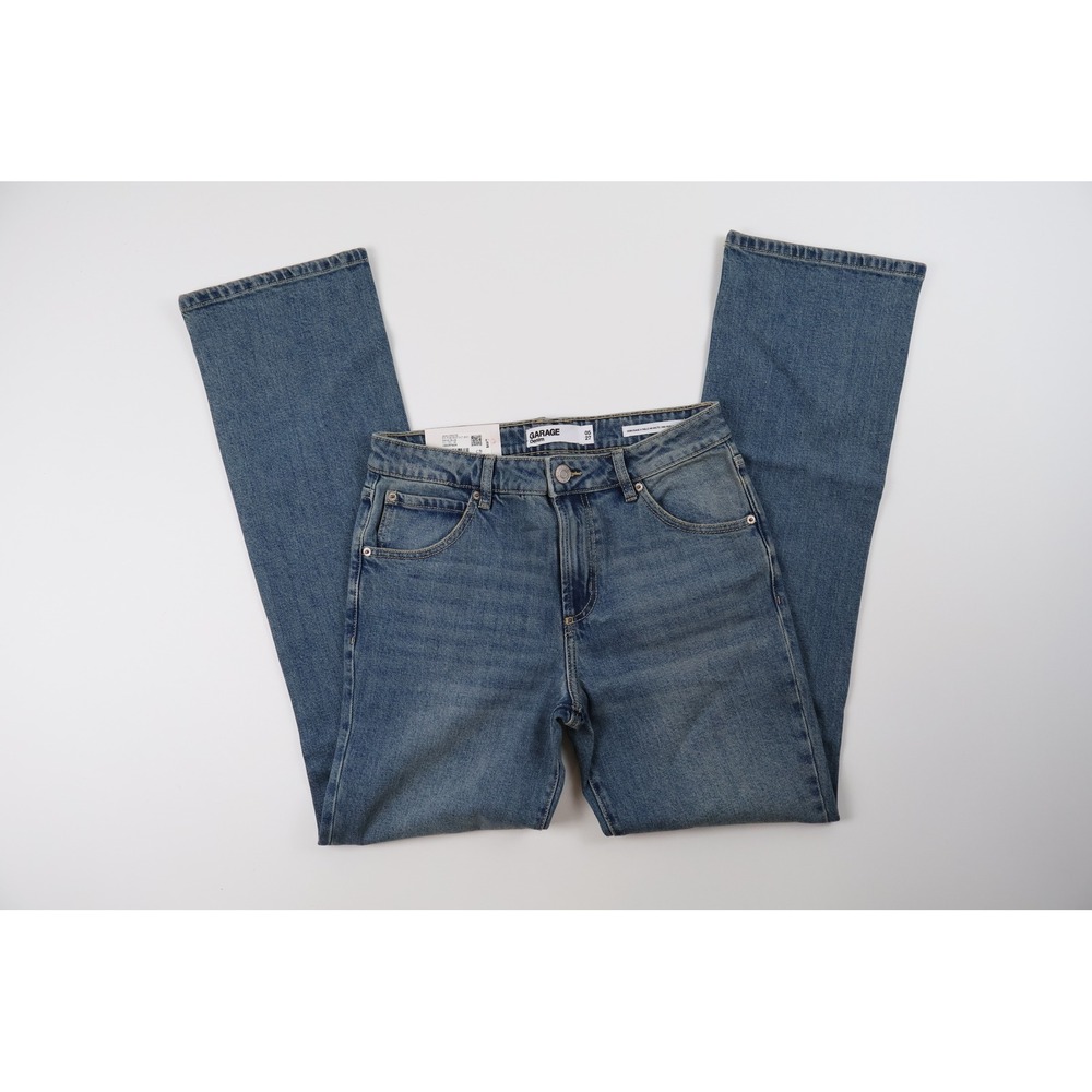 Garage Jeans Mid Rise Bootcut Paige Blue Solid 05 27 NWT
